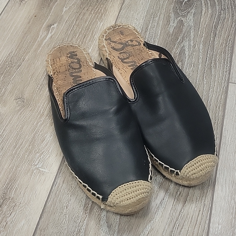 Sam Edelman Kerry Mule Espadrille in Black Size 7